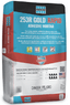 A grey 50 pound fast drying grout bag from Laticrete.