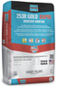 A white 50 pound fast drying grout bag from Laticrete.