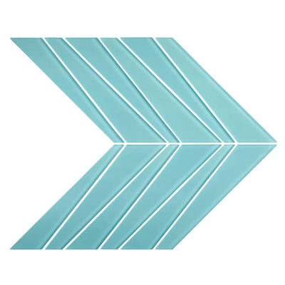 Azure / Chevron Mosaic / Matte