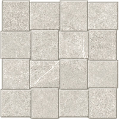 Dolomite Gray / 2.72x3 Basket Mosaic / Matte