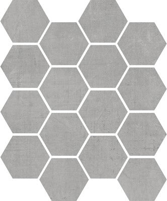 Concrete / 2x3 Hexagon Mosaics / Matte