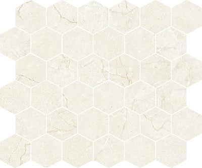 Marfil / 2x2 Hexagon Mosaic / Porcelain Matte