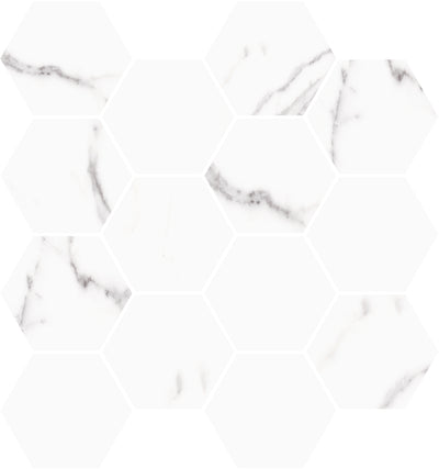 Casablanca / 11.14x10.43 Hexagon Mosaic / Porcelain Matte