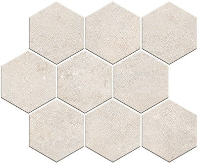 Light / 4.3x4.63 Hexagon Mosaic / Matte