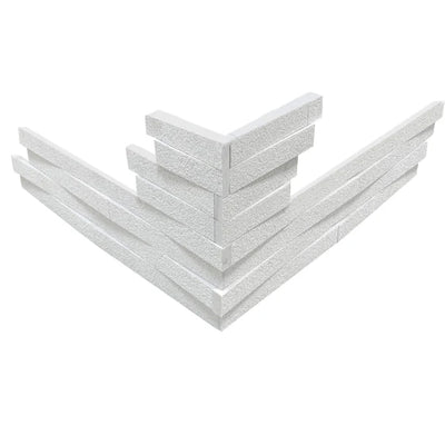 Moonlit / Interwoven Corner 4 pc set 5.88x21.63 / Bush Hammered