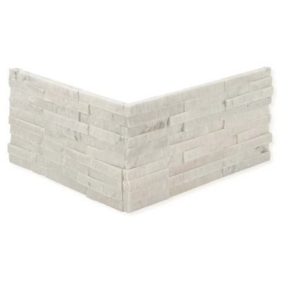 Alabaster / Mini Corner Split 3x11.75 / Split Faced