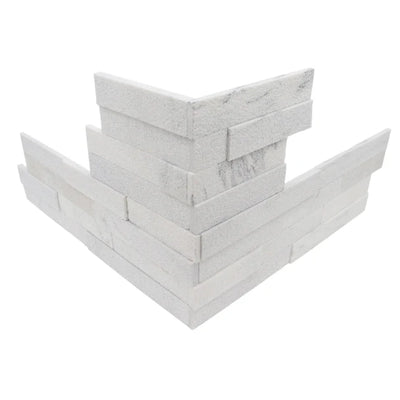 Moonlit / Precipice Corner 4 Pc Set 7.88x21.63 / Bush Hammered