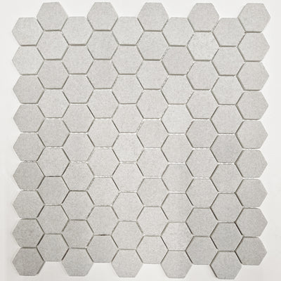 Slate / 1-3/16in Hexagon Mosaic / Matte