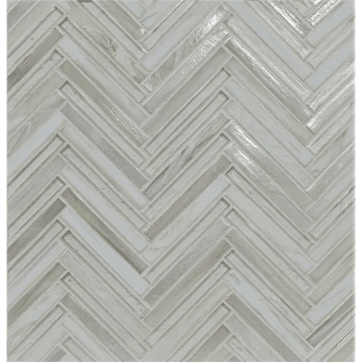 Maldives / .5x4 Zig&Zag Chevron Mosaic / Glossy