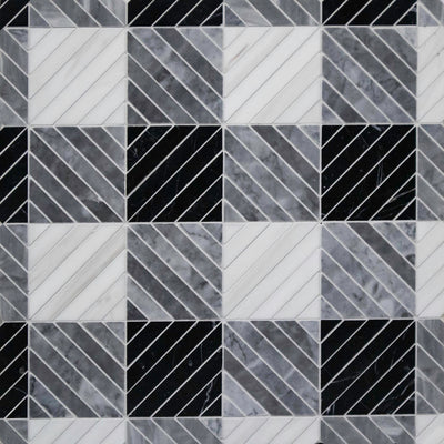 Domani Plaid Leather / Mosaic / Leather
