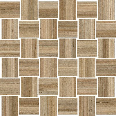 Beige / 1.5x2 Intreccio Mosaic / Matte