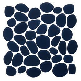 Midnight / Pebbles Mosaic Sheet / Matte
