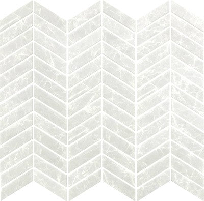 Silver Gray / Chevron Mosaic / Matte
