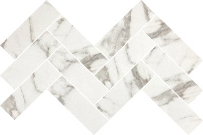 Calacatta / 2x6 Herringbone / Matte