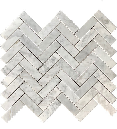 Grey / 1x3 Herringbone Mosaic / Honed