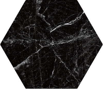 Black / 7x8 Hexagon / Matte