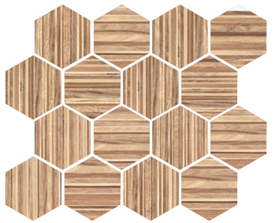 Honey / 3x3 Hexagon Mosaic / Matte