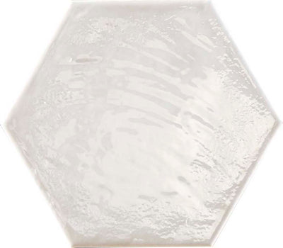 Bianco / 8x9 Hexagon / Glossy