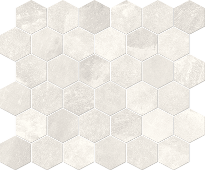 Grey / 2x2 Hexagon Mosaic / Porcelain Matte
