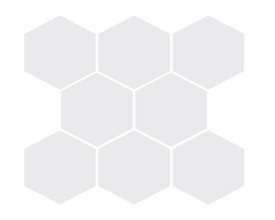 Crystal / 2.5x2.5 Hexagon Mosaic / Glossy