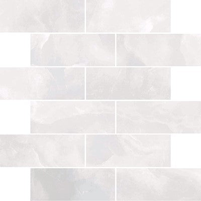 White / 2x6 Brick Mosaic / Matte