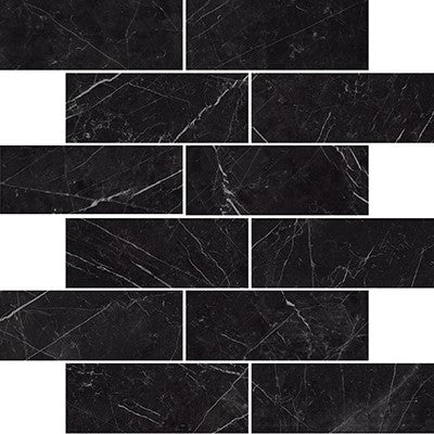Notte / 2x6 Brick Mosaic / Matte