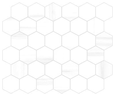 Dolomite / 2x2 Hexagon Mosaic / Porcelain Matte