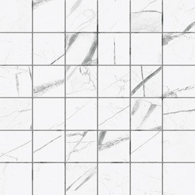 Marquina White / 2x2 Mosaic / Matte