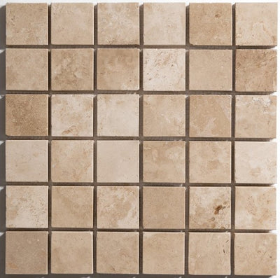 Beige / 2x2 Mosaic / Honed