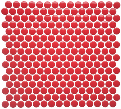 Red / Penny Rounds / Glossy