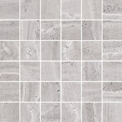 Silver / 2x2 Mosaic / Porcelain Matte
