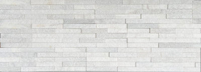 Arctic White Quartzite / 6x24 / Flamed