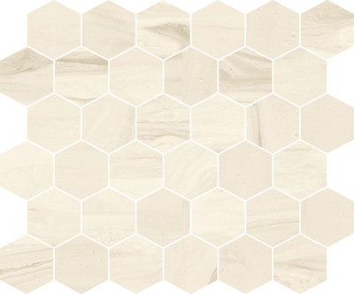 Beige / 2” Hexagon Mosaic / Porcelain Matte