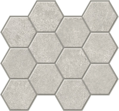 Dolomite Gray / 3x3.5 Hexagon Mosaic / Matte