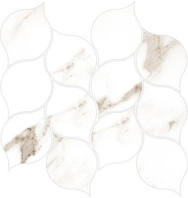 Oro / 11.38x10.71 Hoja Mosaic / Porcelain Matte