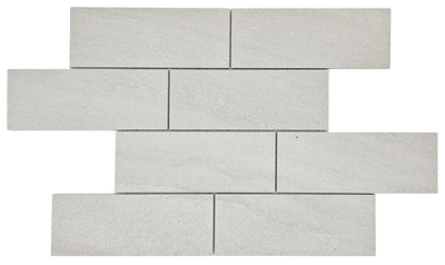 Arctic / 3x8 Brick Mosaic / Matte