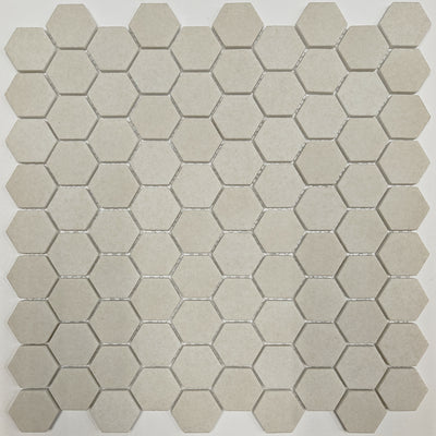 Pumice / 1-3/16in Hexagon Mosaic / Matte