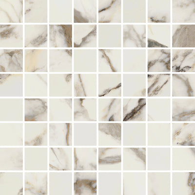 Multicolor / 1.5x1.5 Facets Mosaic / Glossy
