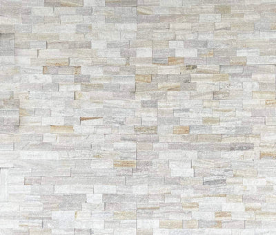 Pearl Grey Ledgestone Marble / 6x24 / Splitface