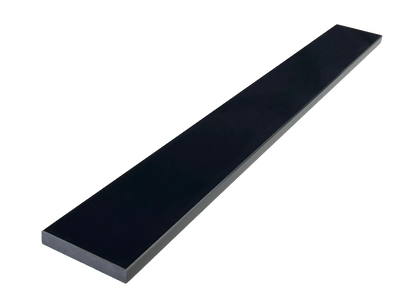 Super Black Quartz / 4x36 Double Bevel / Polished