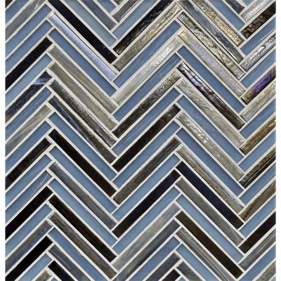 Aogashima / .5x4 Zig&Zag Chevron Mosaic / Glossy
