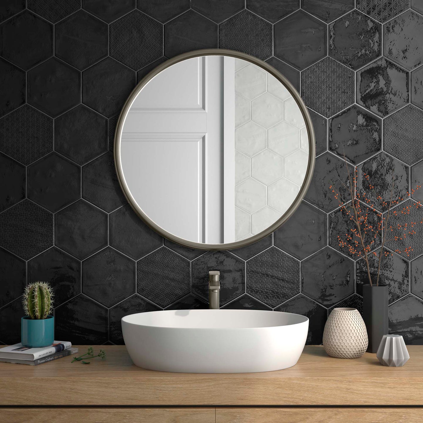 Paint Ceramic Tile Hexagon