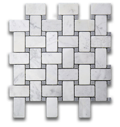 Grey / Basketweave / Tumbled