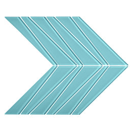Azure / Chevron Mosaic / Glossy