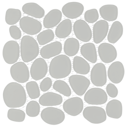 Fog / Pebbles Mosaic Sheet / Matte