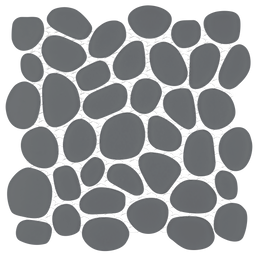 Grafite / Pebbles Mosaic Sheet / Matte