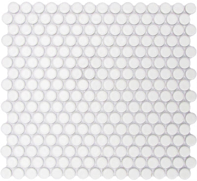 White / Penny Rounds / Matte