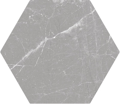 Grey / 7x8 Hexagon / Matte