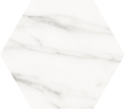 White / 7x8 Hexagon / Matte