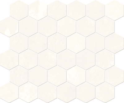White / 2x2 Hexagon Mosaic / Porcelain Matte